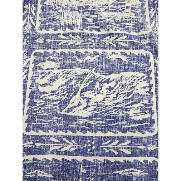 Reyn Spooner Hawaiian Reverse Print Gold Label 70s Rare 3 Button Shirt Size L - Picture 11 of 12